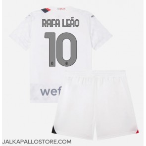 AC Milan Rafael Leao #10 Vieraspaita Lapsille 2023-24 Lyhythihainen (+ shortsit)